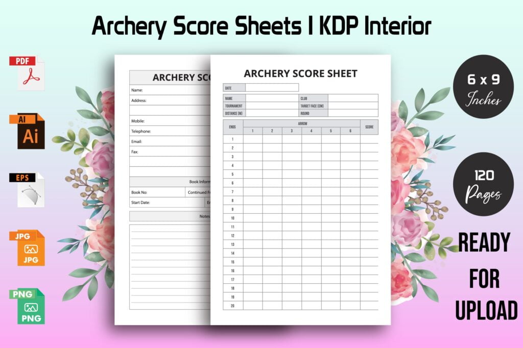 Printable Archery Score Cards Free Printable Templates