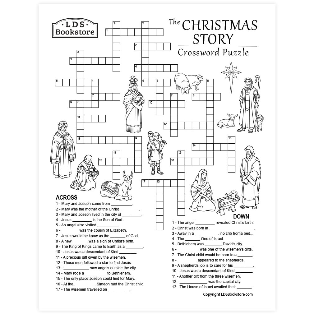 Advent Crossword Puzzle Printable Free Printable Templates