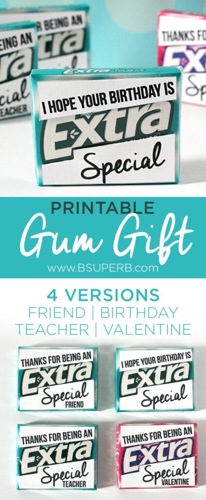 Extra Gum Valentine Printable Free Printable Templates
