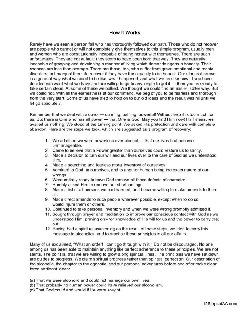 More About Alcoholism Printable Free Printable Templates