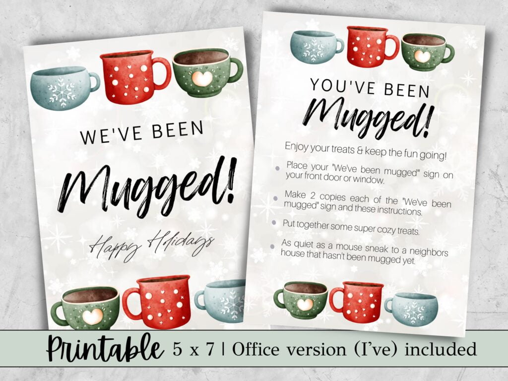 I've Been Mugged Printable Free Printable Templates