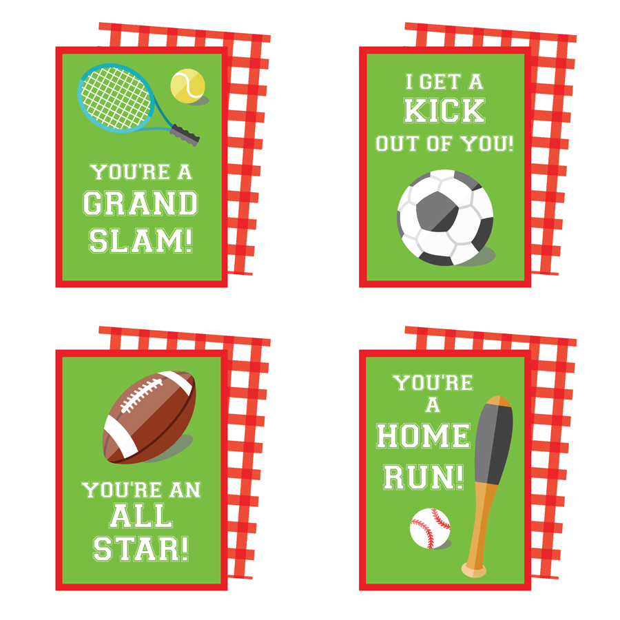 Free Printable Sports Valentines Free Printable Templates