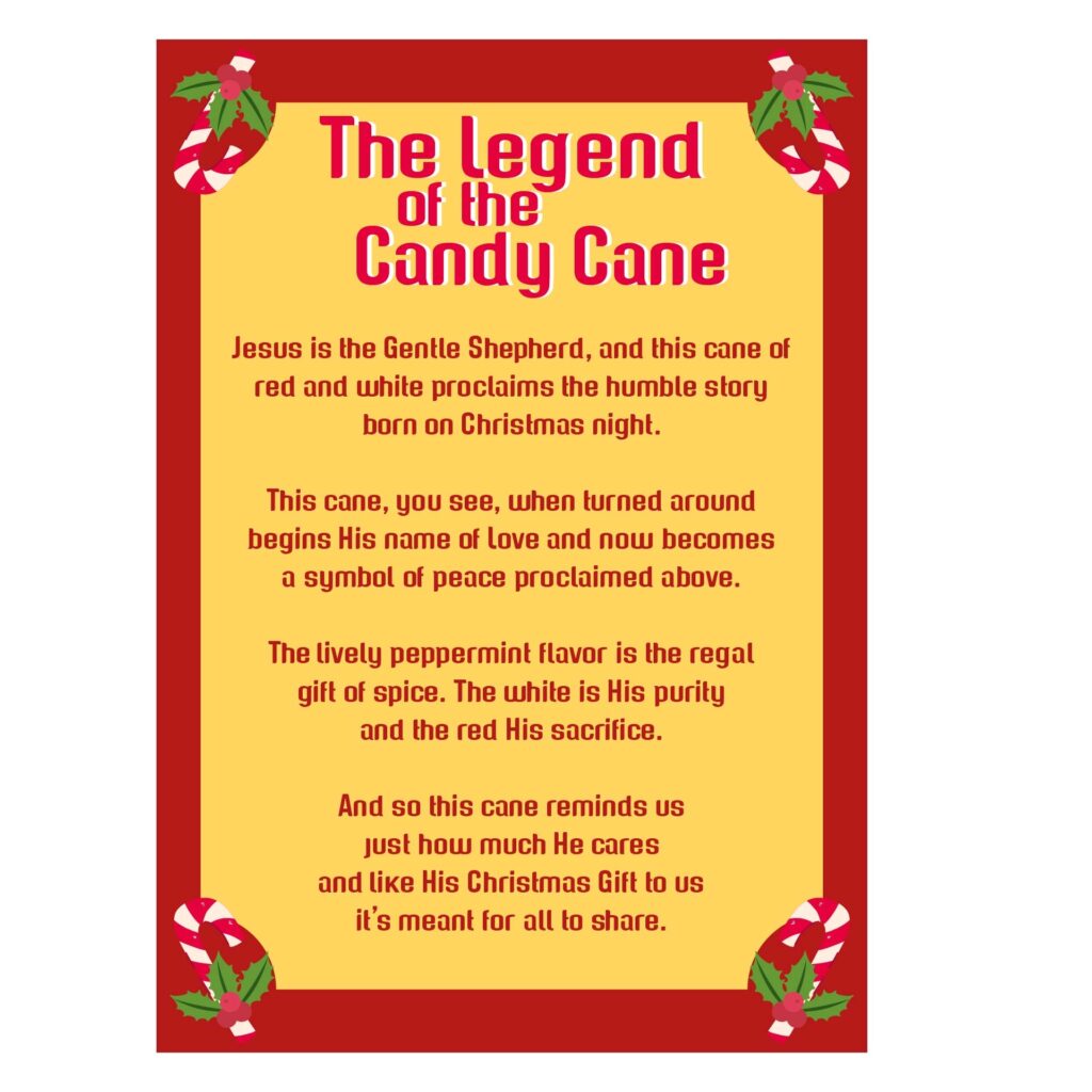 10 Best Candy Cane Story Printable Printablee
