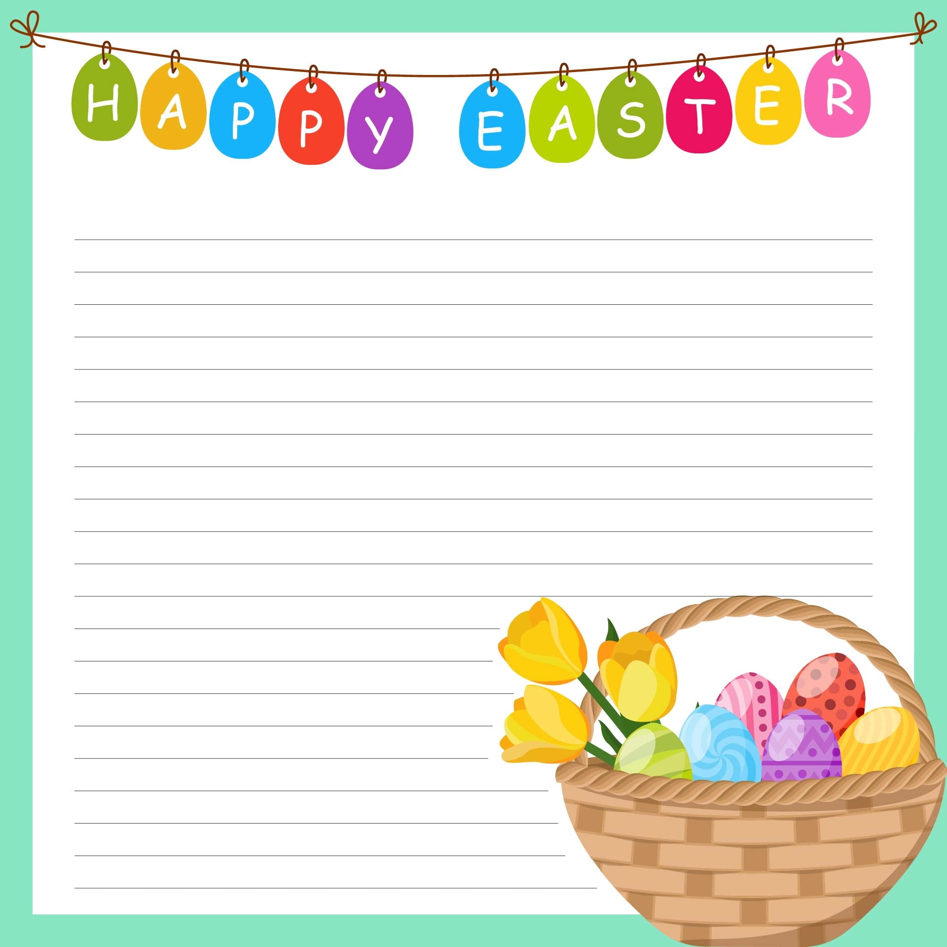 Easter Stationery Free Printable Free Printable Templates