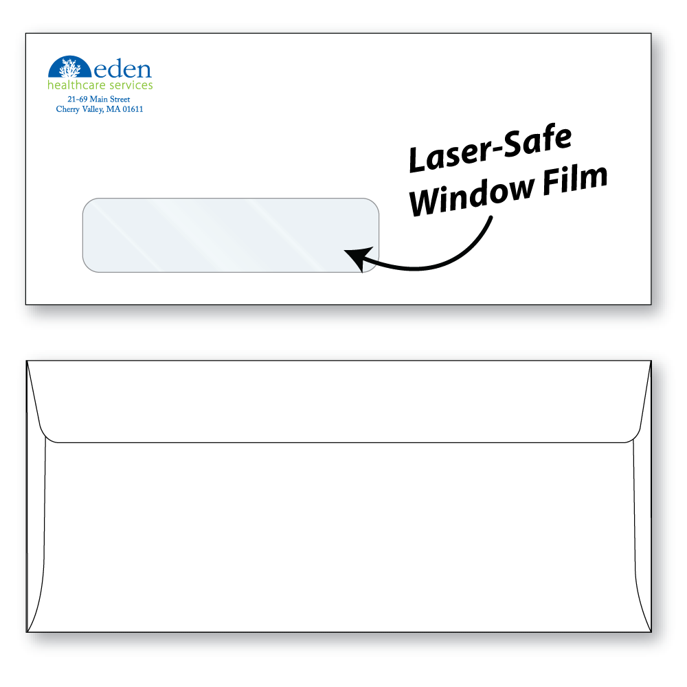 10 Laser Safe Window Envelopes Custom Printed Sheppard Envelope