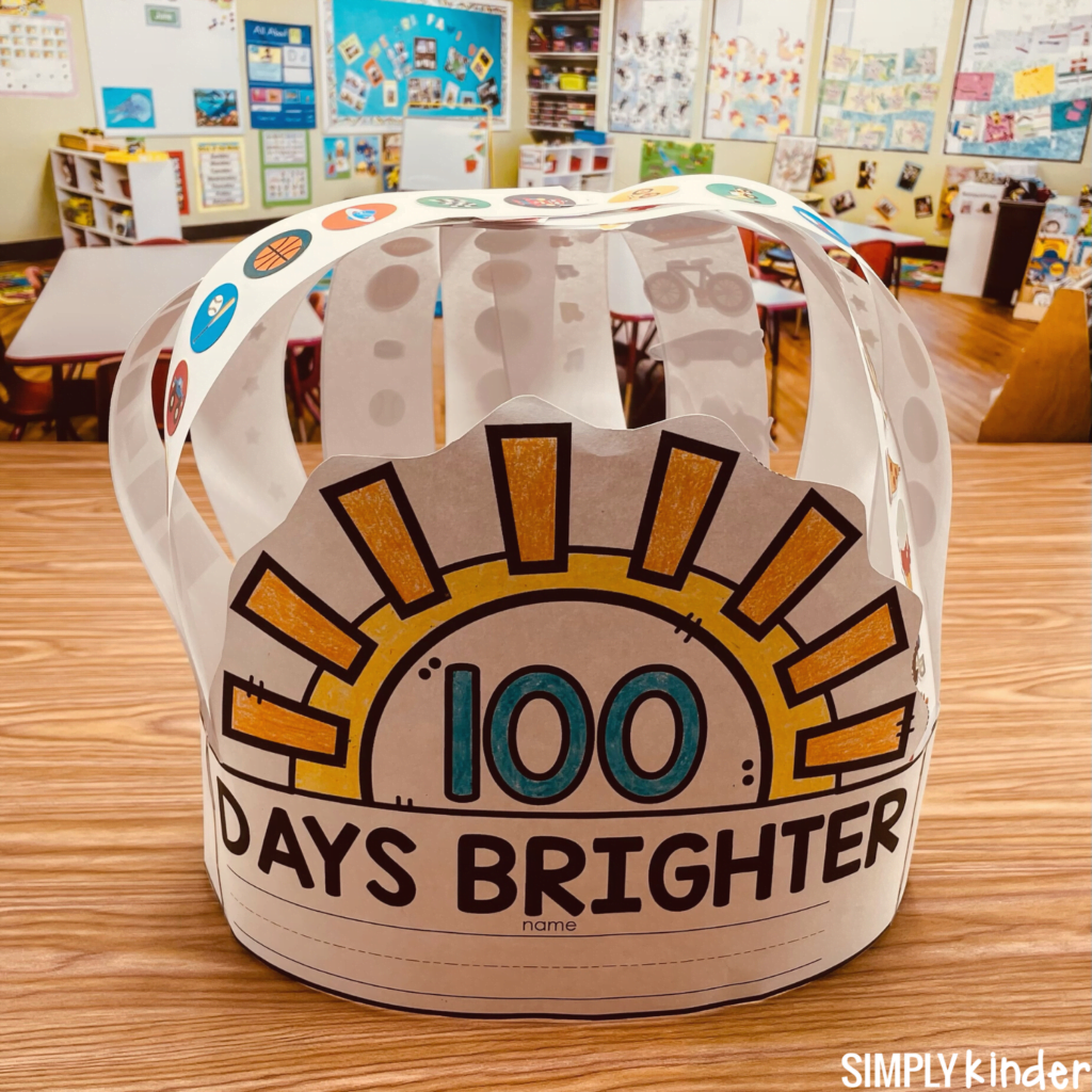 100th Day Hat Free Printable Simply Kinder