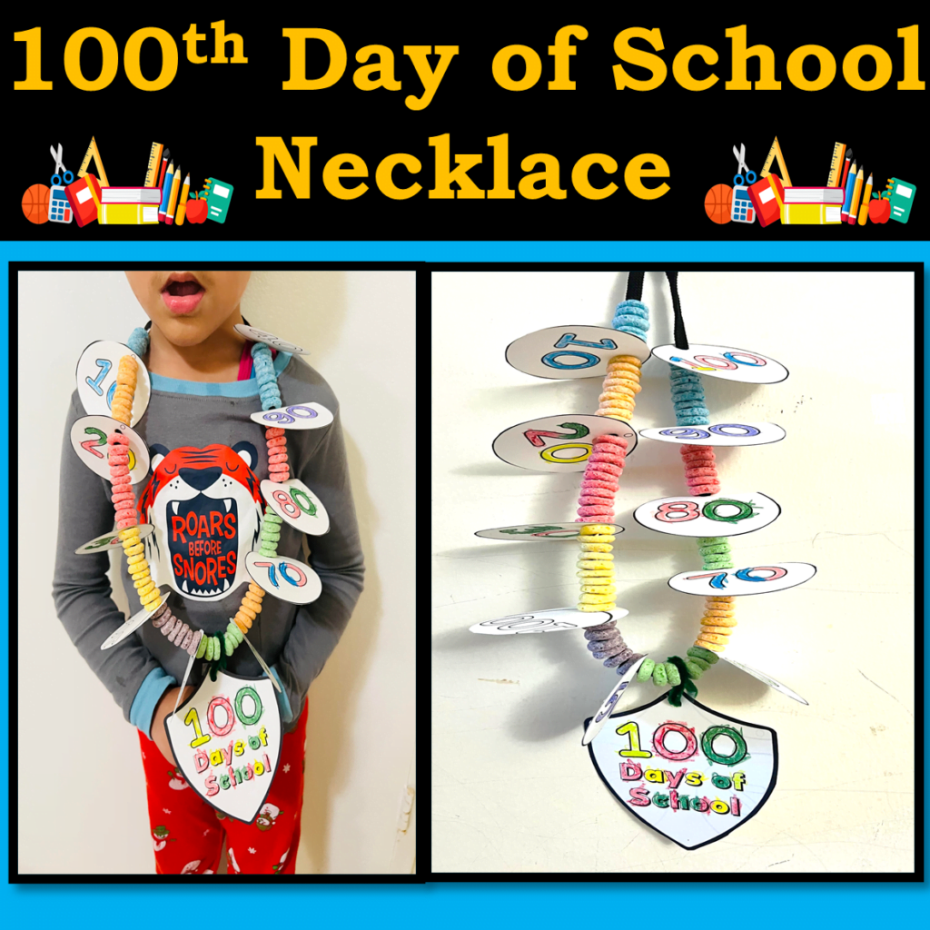 100th Day Of School Necklace Activities Made By Teachers