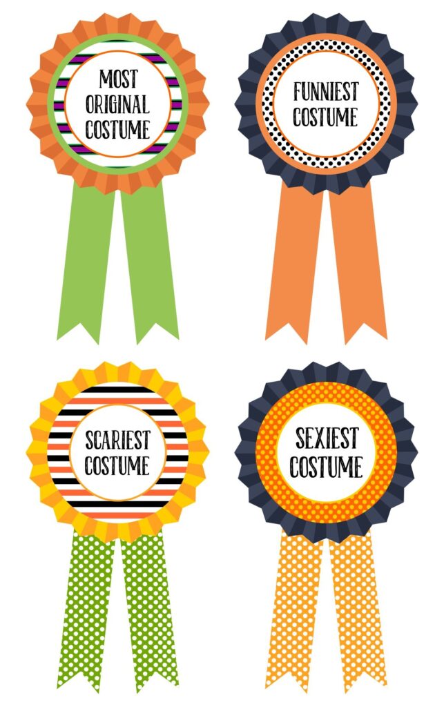 15 Best Halloween Costume Awards Printable Printablee