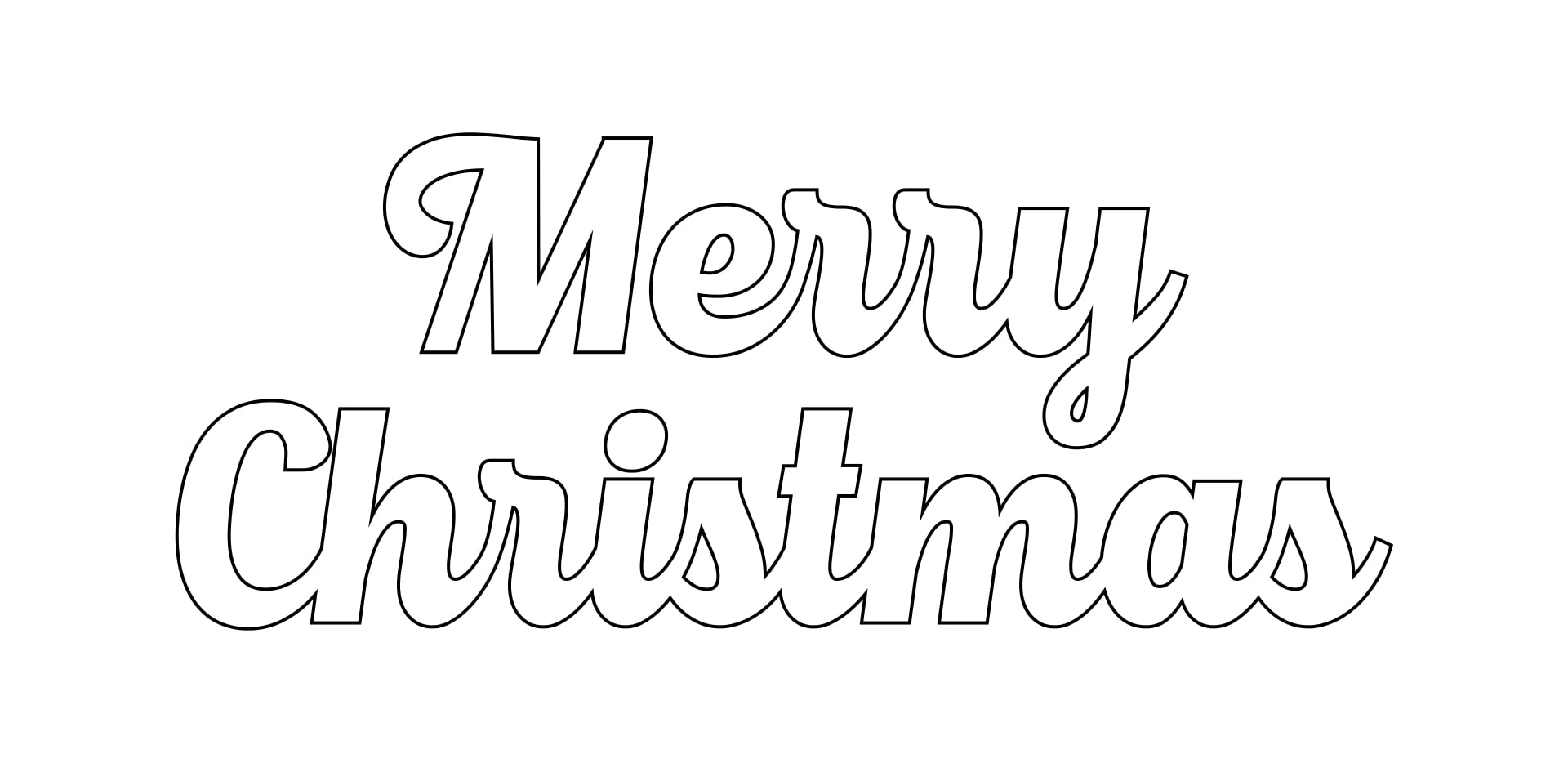 Merry Christmas Stencil Printable - Free Printable Templates