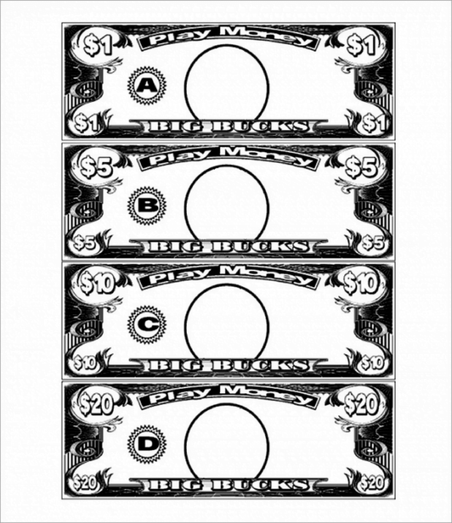 5 Dollar Play Money Template Looking For Printable Play Money 5 Dollar Bills Download This Printable Play Money Template Money Template Printable Play Money