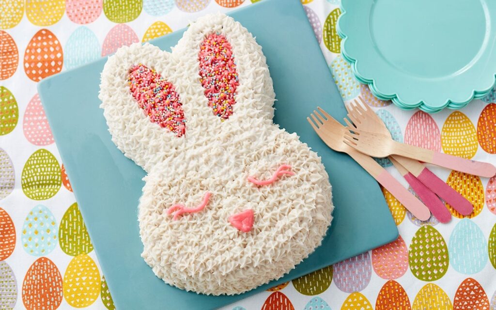 Printable Bunny Cake Template
