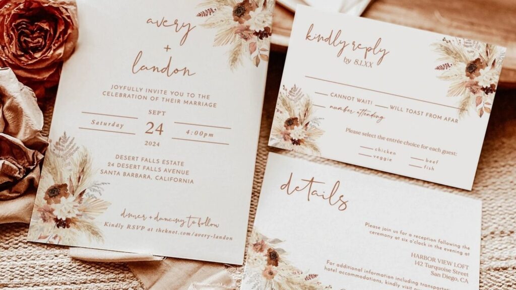 A Wild Bloom Printables Editable Wedding Invitation Templates wildbloomdesignstudio Profile Pinterest