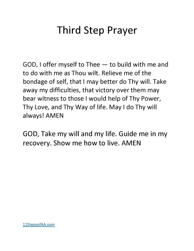 AA Third Step Prayer 12stepsofaa