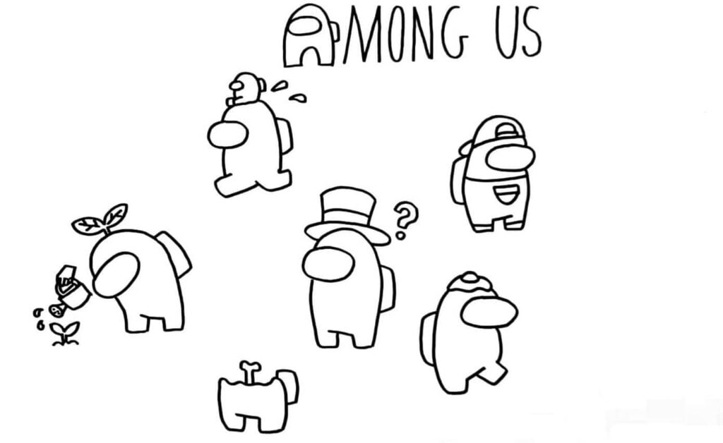Among Us Coloring Pages Free Printable Coloring Pages For Kids