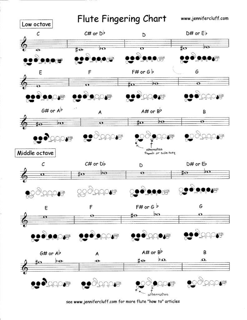 Basic Flute Fingering Chart Edit Fill Sign Online Handypdf