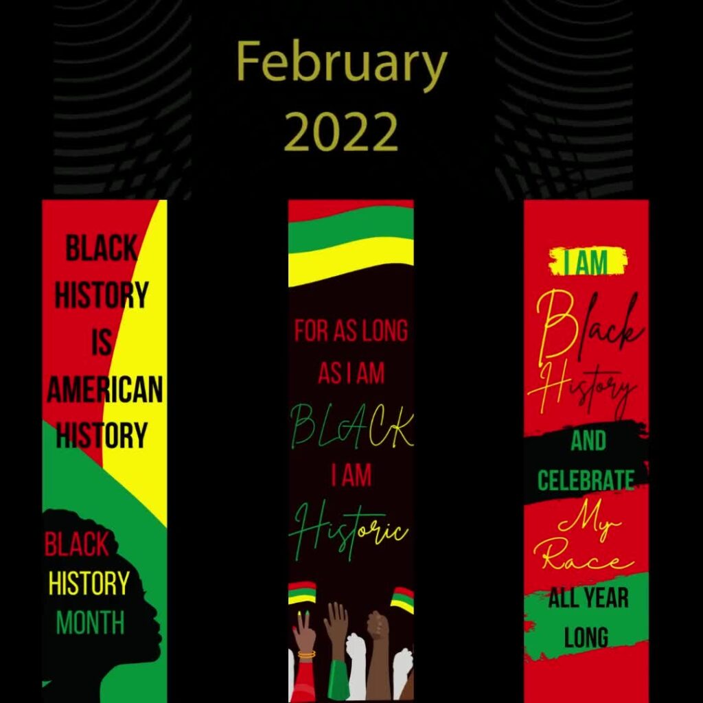 Black History Month Printable Bookmarks Black History Month Etsy