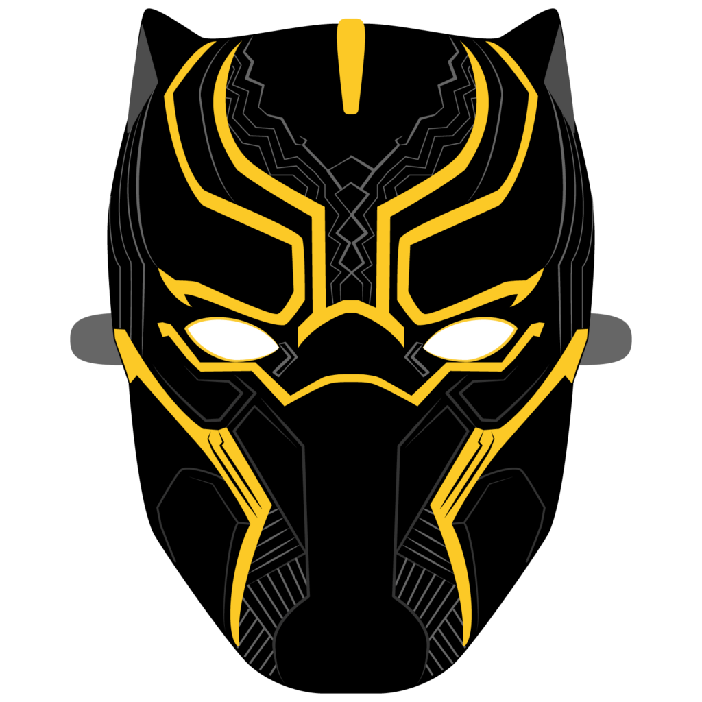 Black Panther Mask Template Free Printable Papercraft Templates