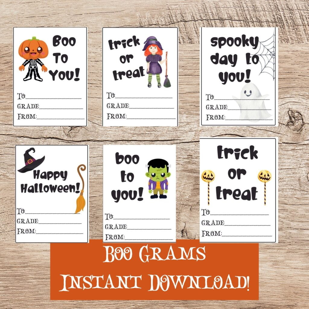 Boo Candy Grams For Halloween Fundraiser For PTA PTO School Etsy de