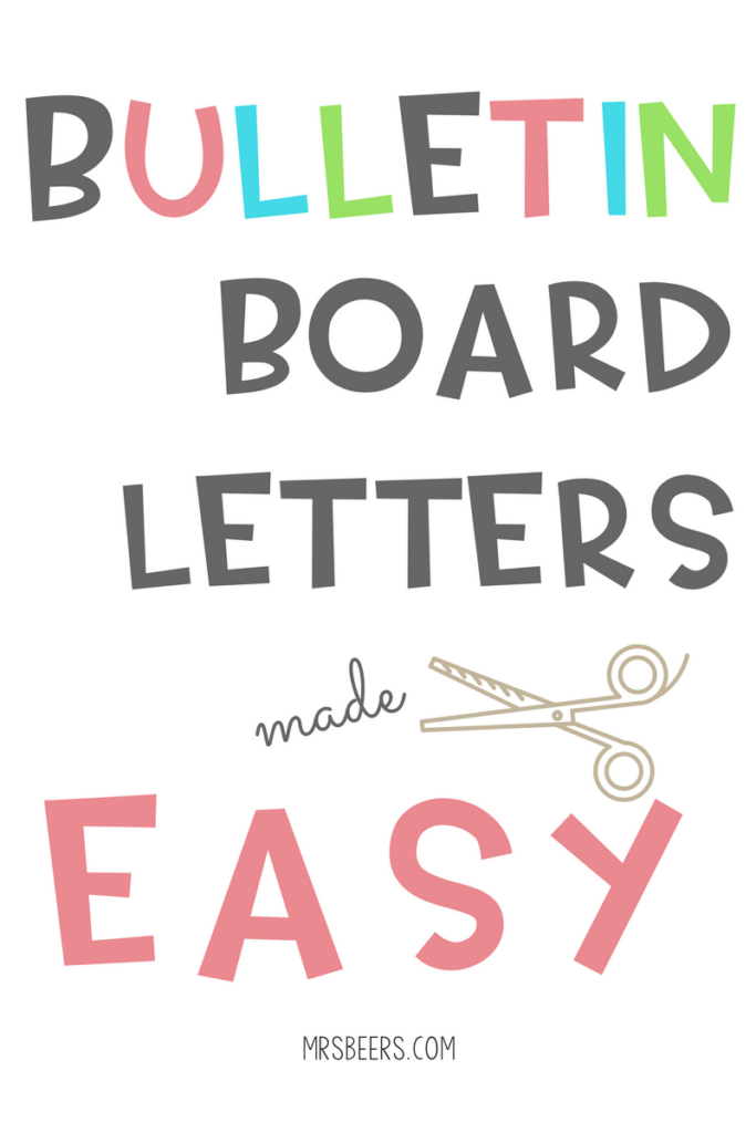 Bulletin Board Letters Made Easy 3 Steps 