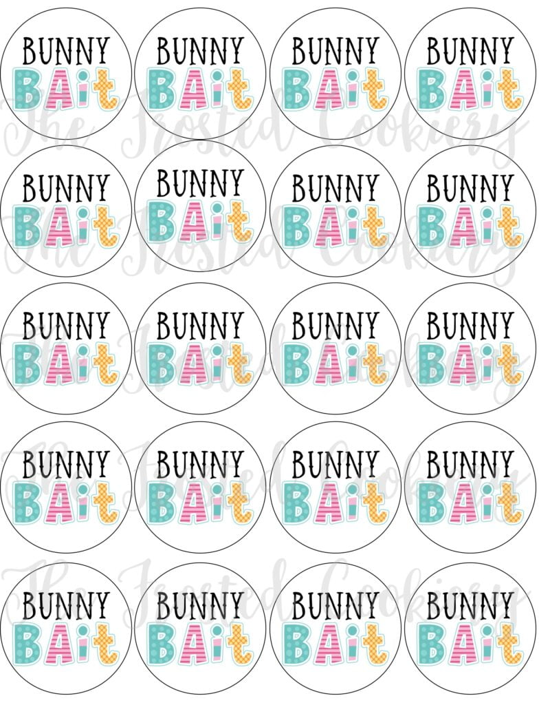 Bunny Bait Circle Tags Easter