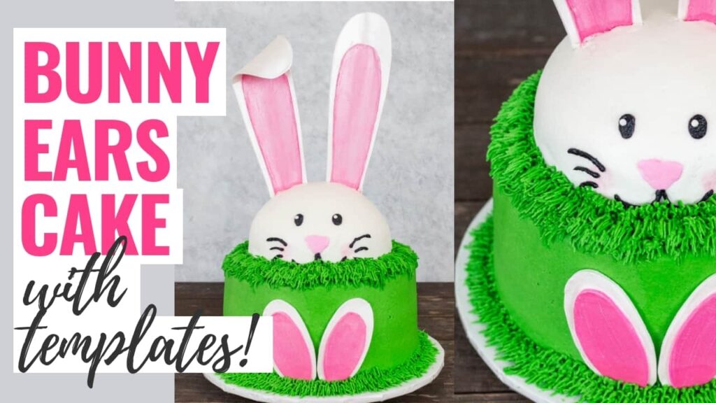 Bunny Ears Cake With Template I Scream For Buttercream