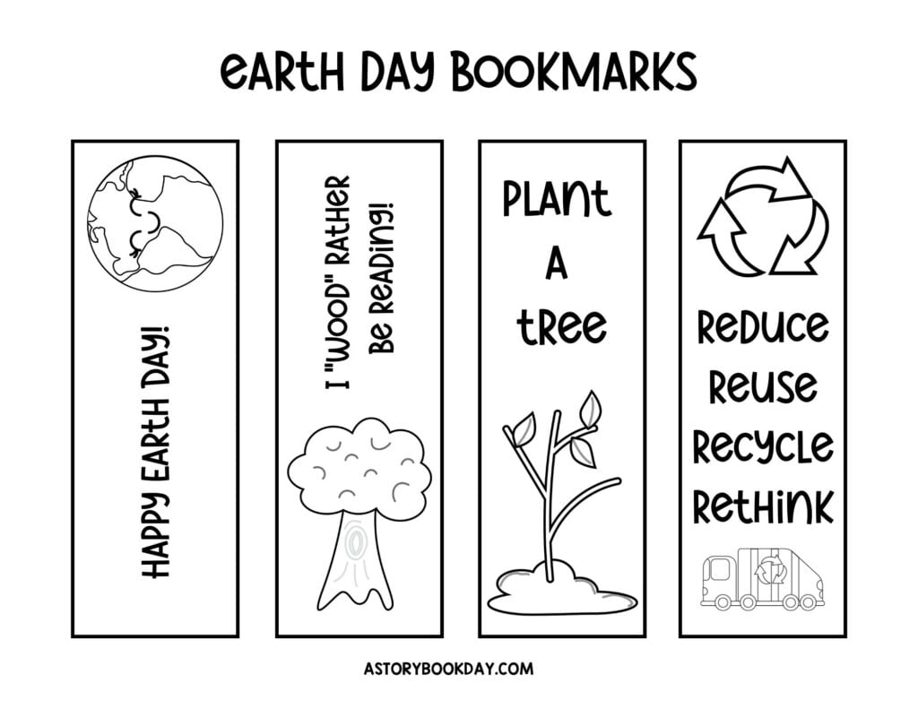 Celebrate Earth Day With These Free Printable Bookmarks For Kids 