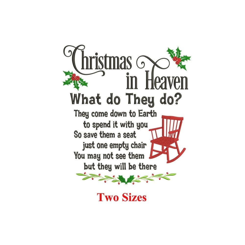Christmas In Heaven What Do They Do They Come To Down The Etsy de