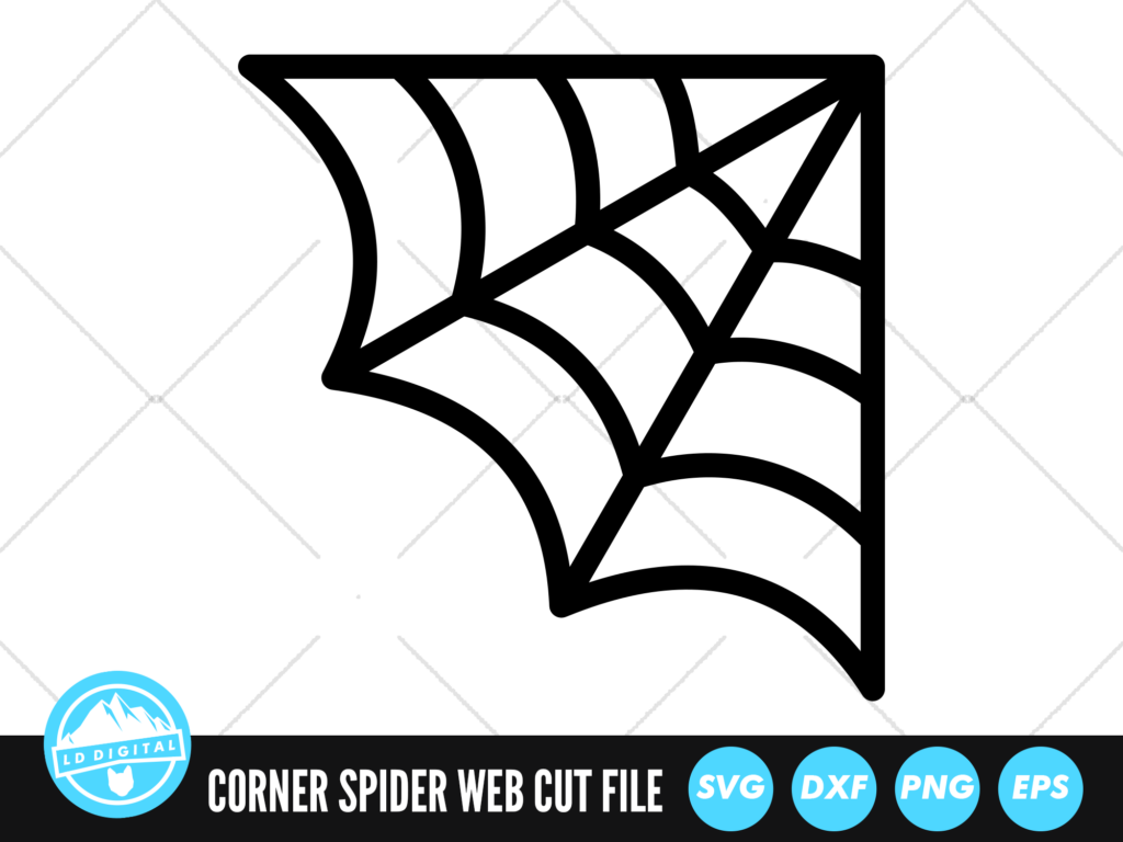 Corner Spiderweb SVG Halloween SVG Grafik Von Lddigital Creative Fabrica