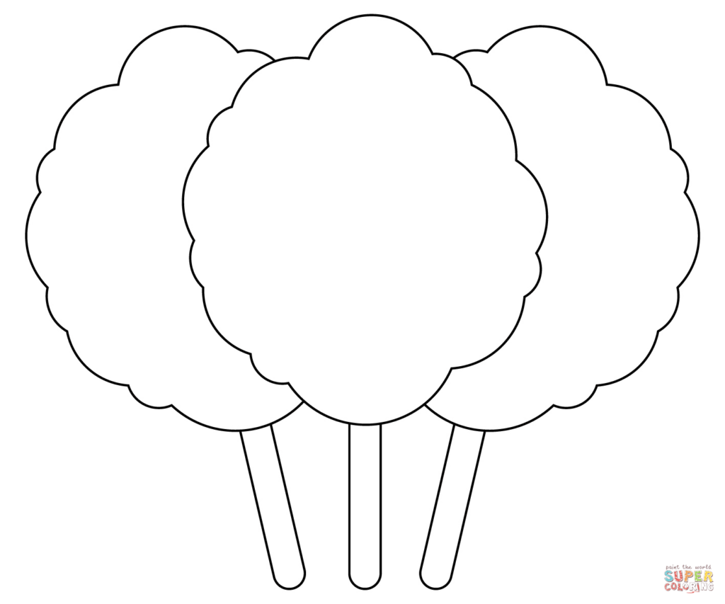 Cotton Candy Template Printable