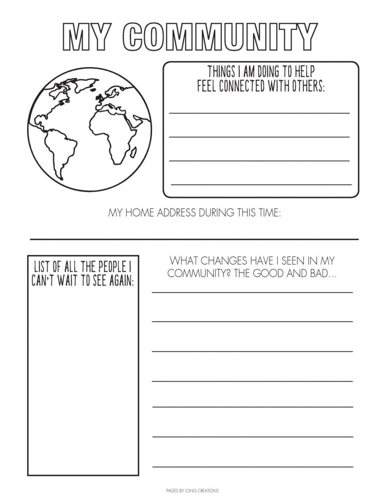 Covid 19 Time Capsule For Adults Free Printable KiddyCharts