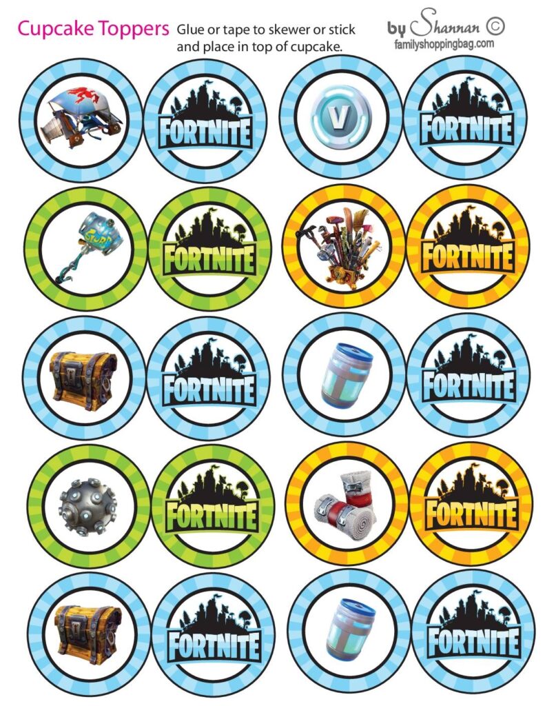 Cupcake Toppers Fortnite