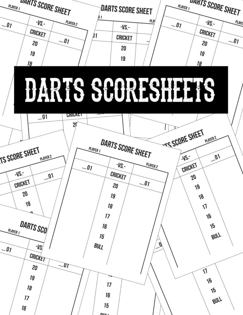 Darts Score Sheets Score Cards For Dart Players Scoring Pad Notebook Score Record Keeper Book Game Record Journal Cricket Or 501 301 Scoring 8 5 X 11 100 Pages Publishing Maige Amazon de B cher