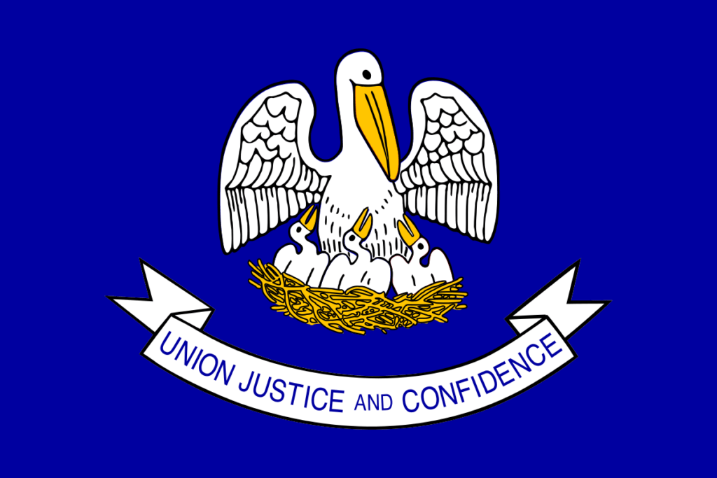 Datei Flag Of Louisiana 1912 2006 svg Wikipedia