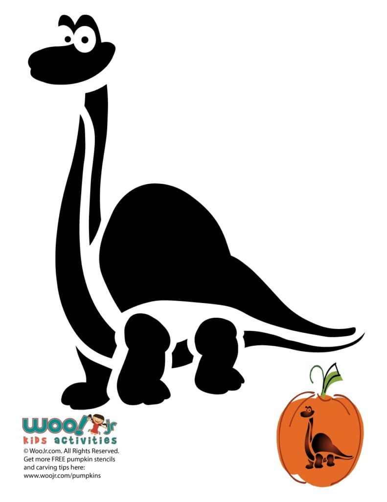 Dinosaur stencils 3 Woo Jr Kids Activities Children s Publishing