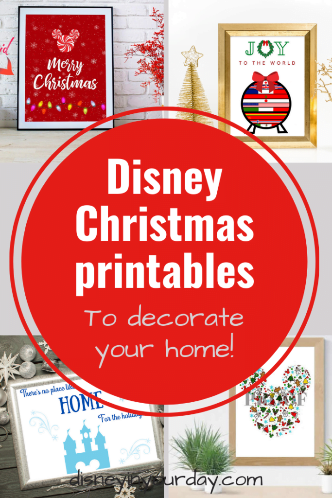 Disney Christmas Printables To Decorate Your Home This Season Disney In Your Day