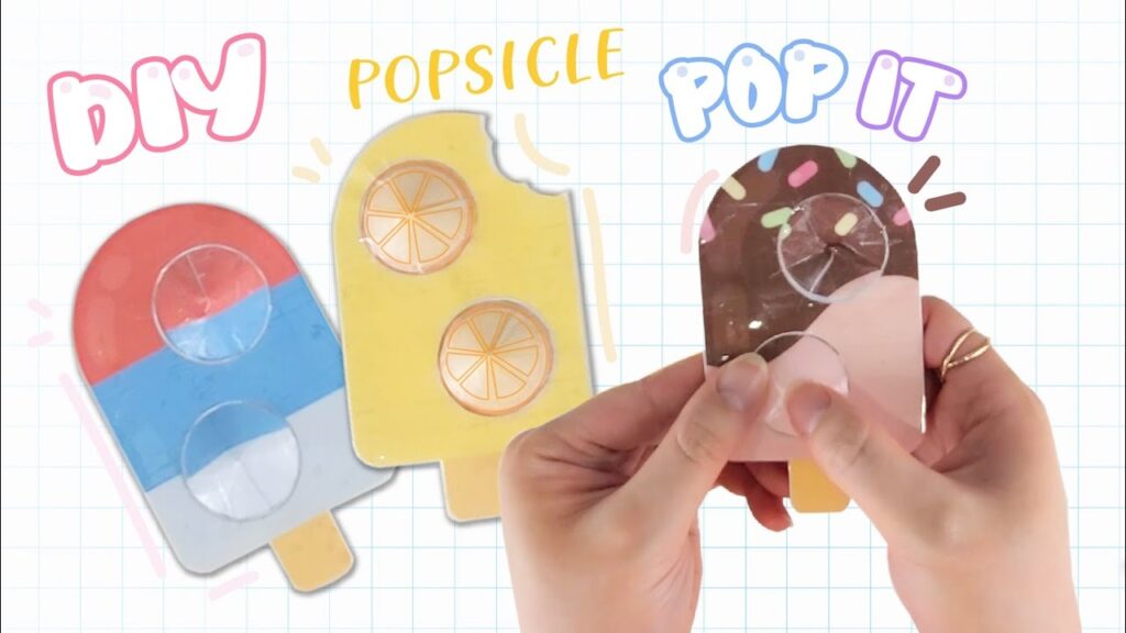 DIY Pop It Cute Popsicles FREE Templates YouTube