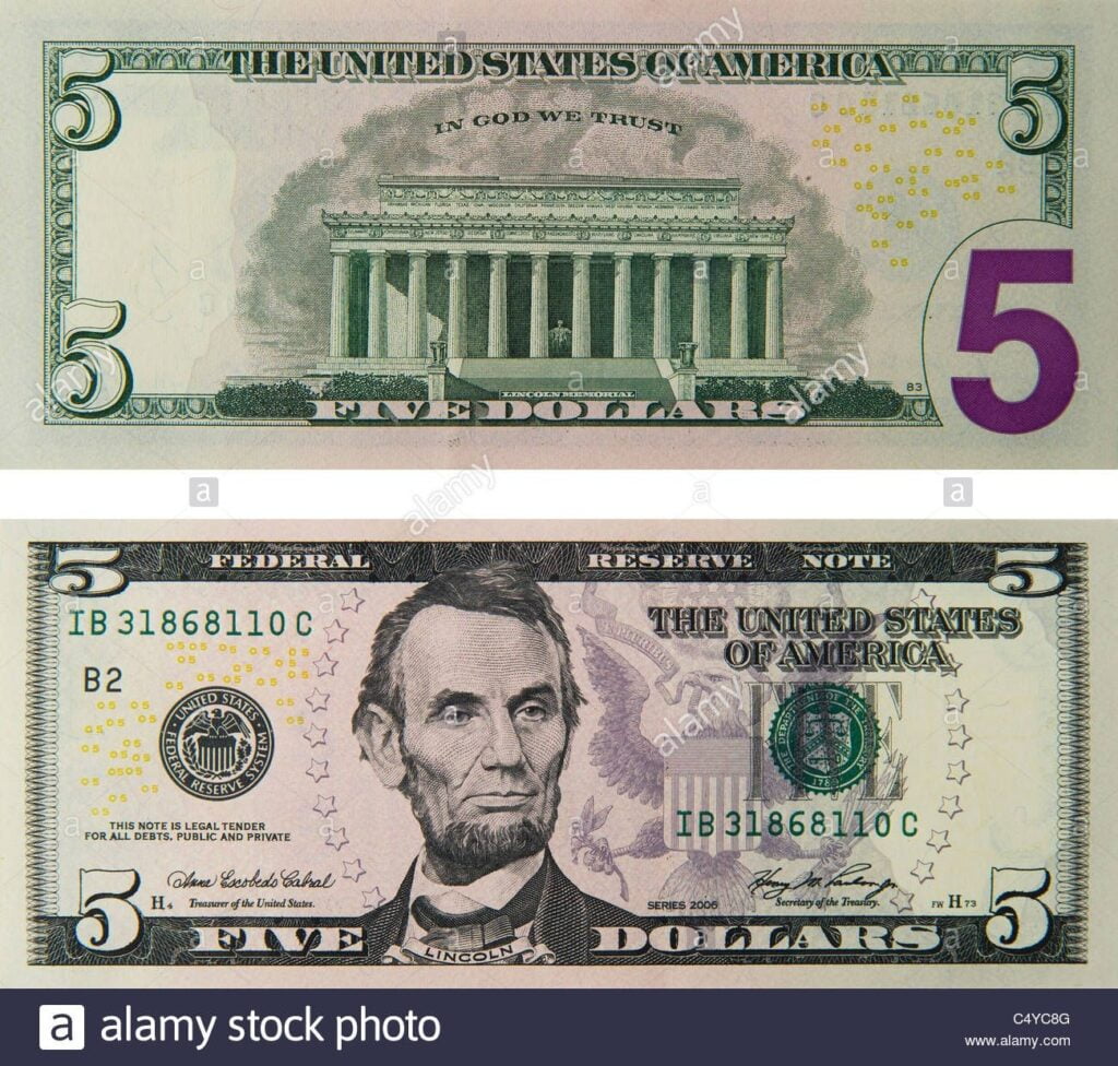 Download This Stock Image 5 Five Dollar Bill Note Bill s Note s Dollars C4YC8G From Alamy s Library Of Millions Of Dollar Bill Dollar Stocks Money Template