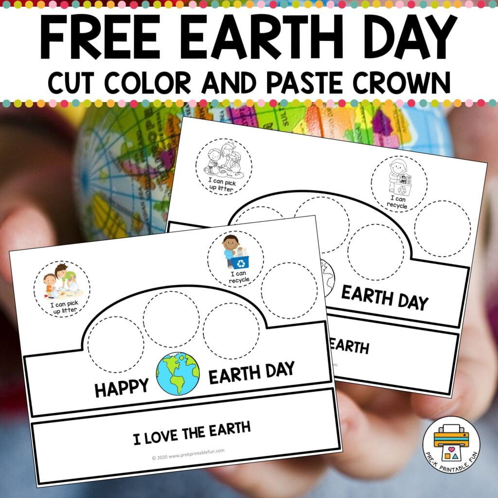 Earth Day Crown Recycling Activities Earth Day Earth Day Projects
