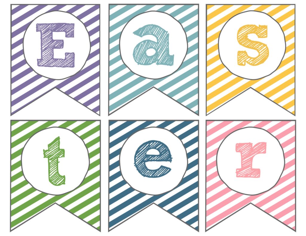 Easter Banner Free Printable Happy Easter Paper Trail Design