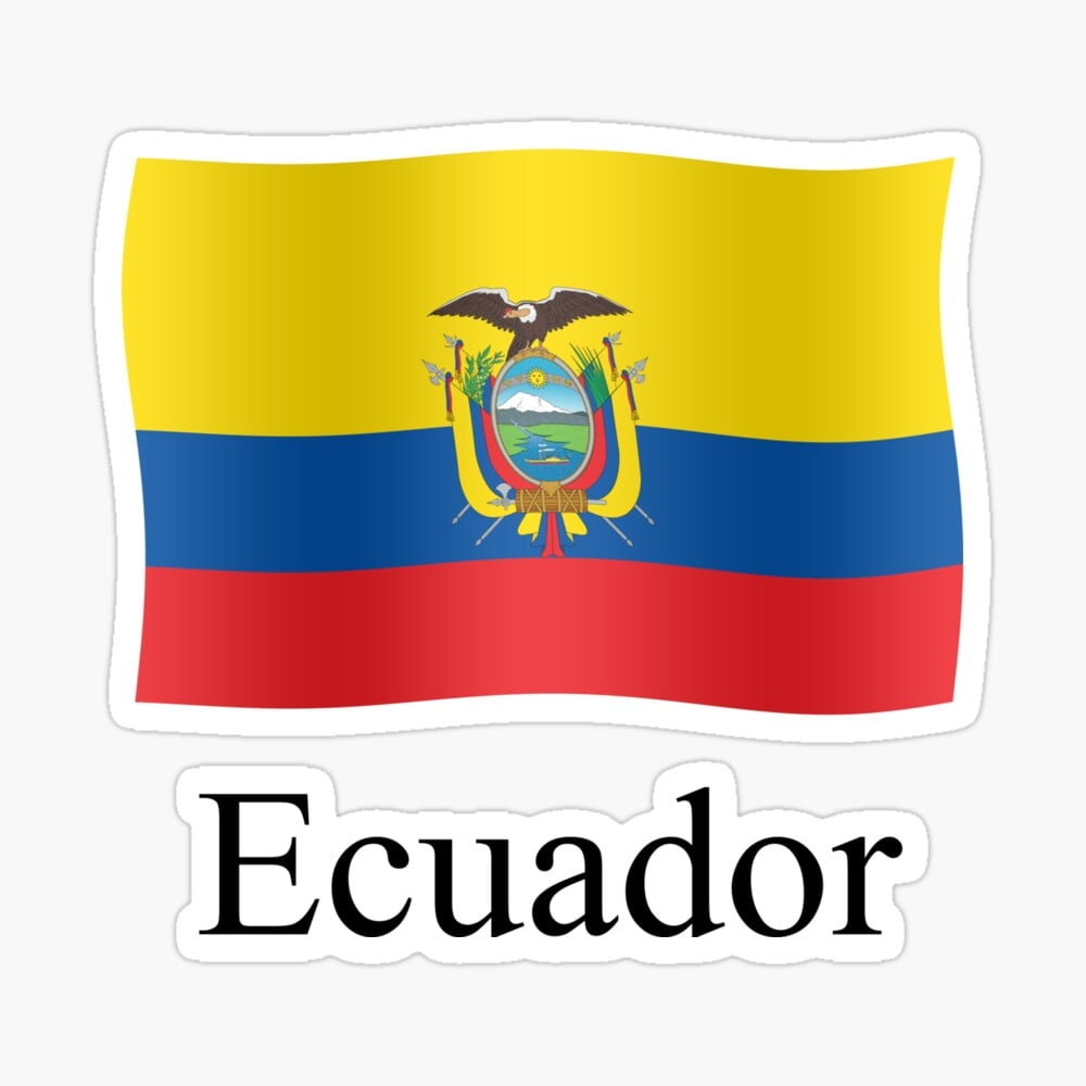 Ecuador Fahnenschwingen Galeriedruck Von Stuwdamdorp Redbubble