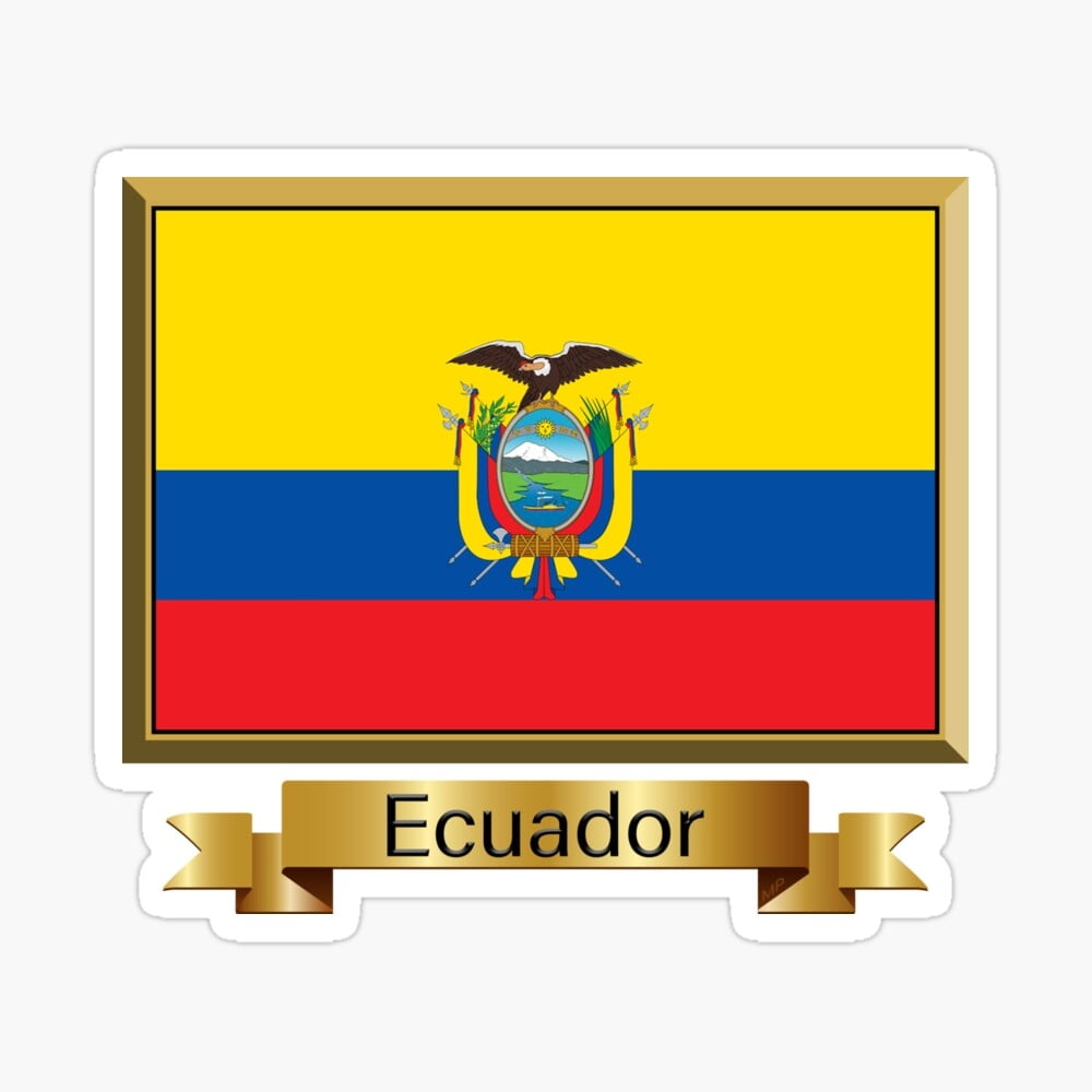 Ecuador Flag Geschenke Aufkleber Produkte Benannt Fotodruck Von Mpodger Redbubble
