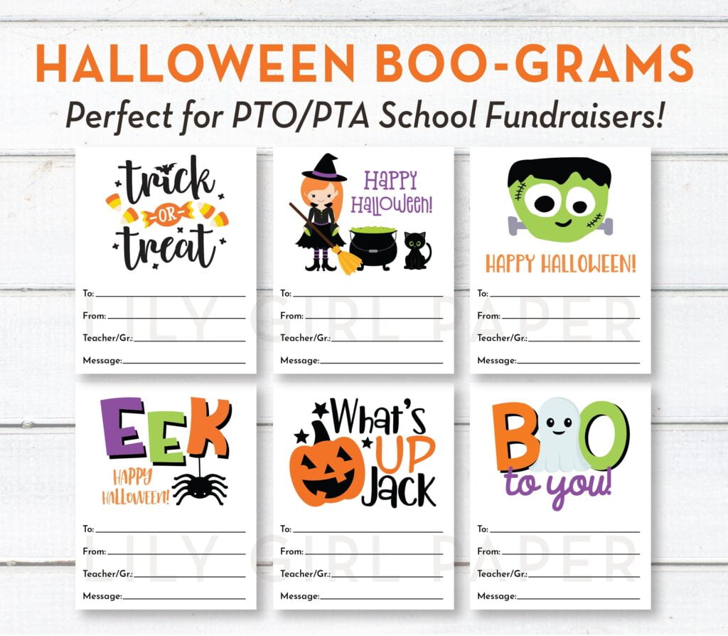 Editable Halloween Candy Grams Boo Grams INSTANT Download Etsy de