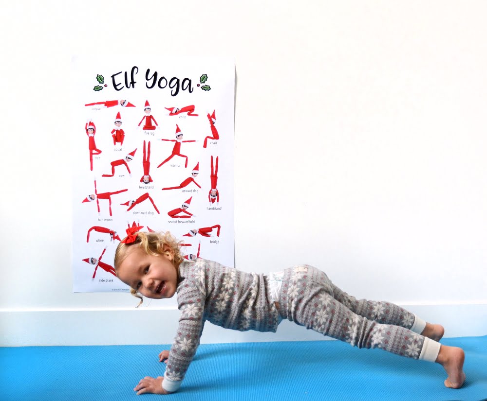 Elf On The Shelf Yoga Poster Printable Amy Robison Blog