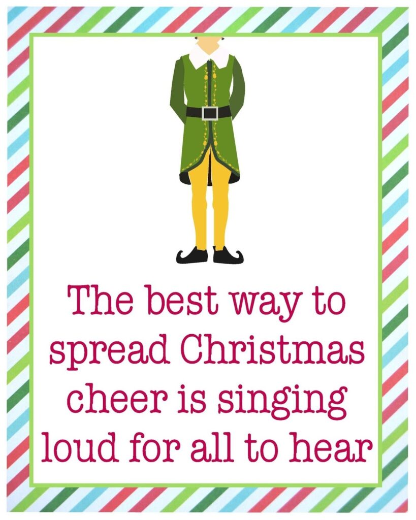 Elf Quotes Free Christmas Printables Buddy The Elf Quotes