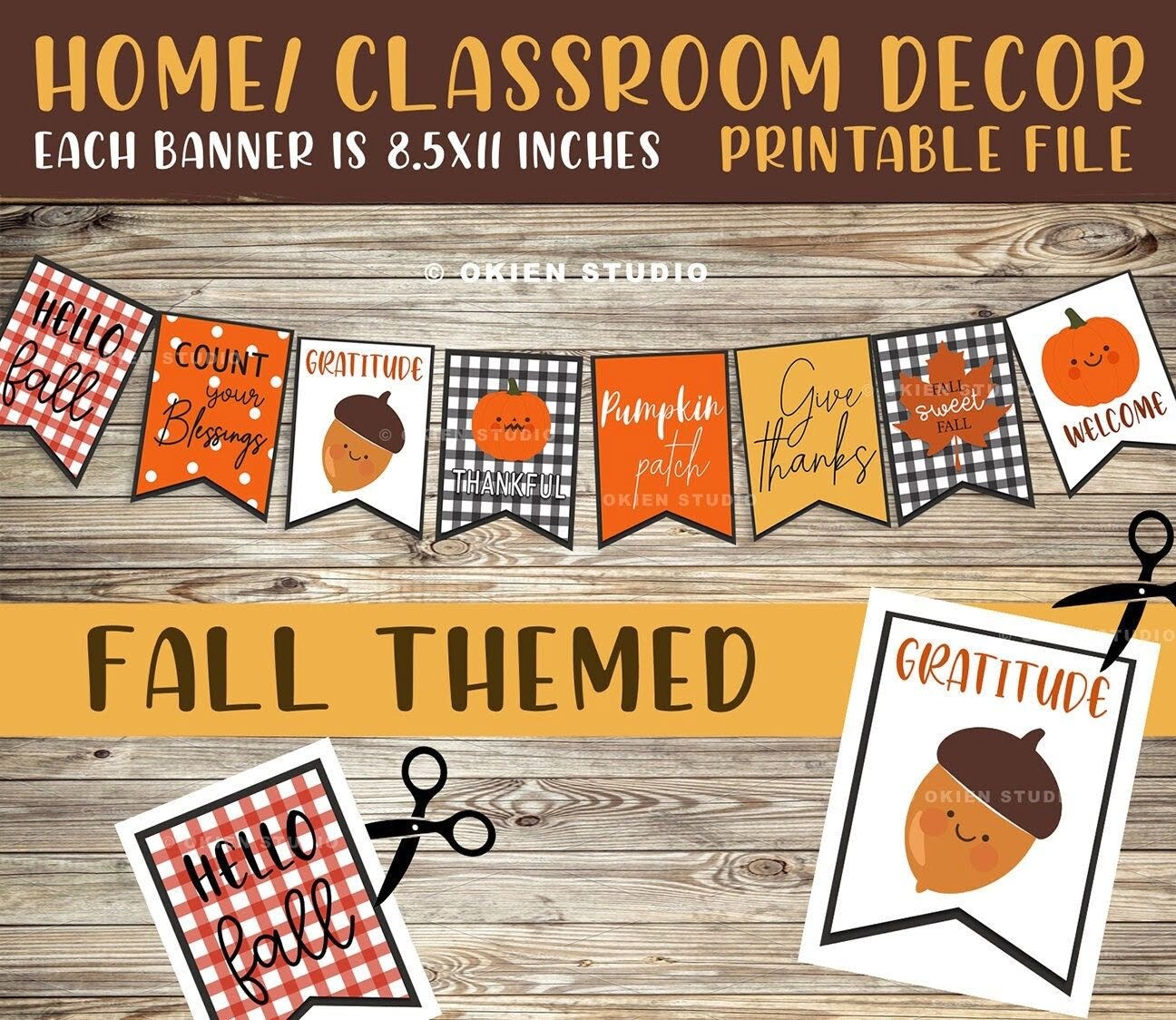 Fall Classroom Decorations Printable - Free Printable Templates