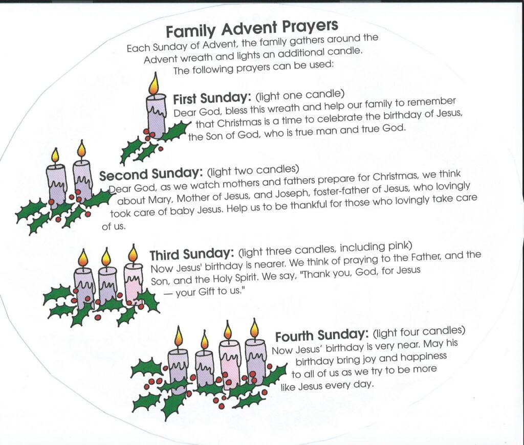 Family Advent Prayers Advent Prayers Advent Wreath Prayers Advent Wreath