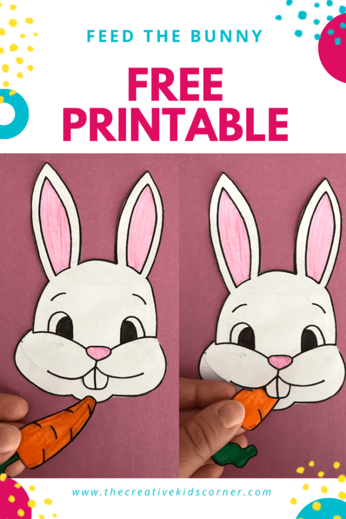 Feed The Bunny FREE Printable Craft From The Creative Kids Corner This Is A Great Easter Bunny Craft Free Printable Crafts Bunny Activities Creative Kids