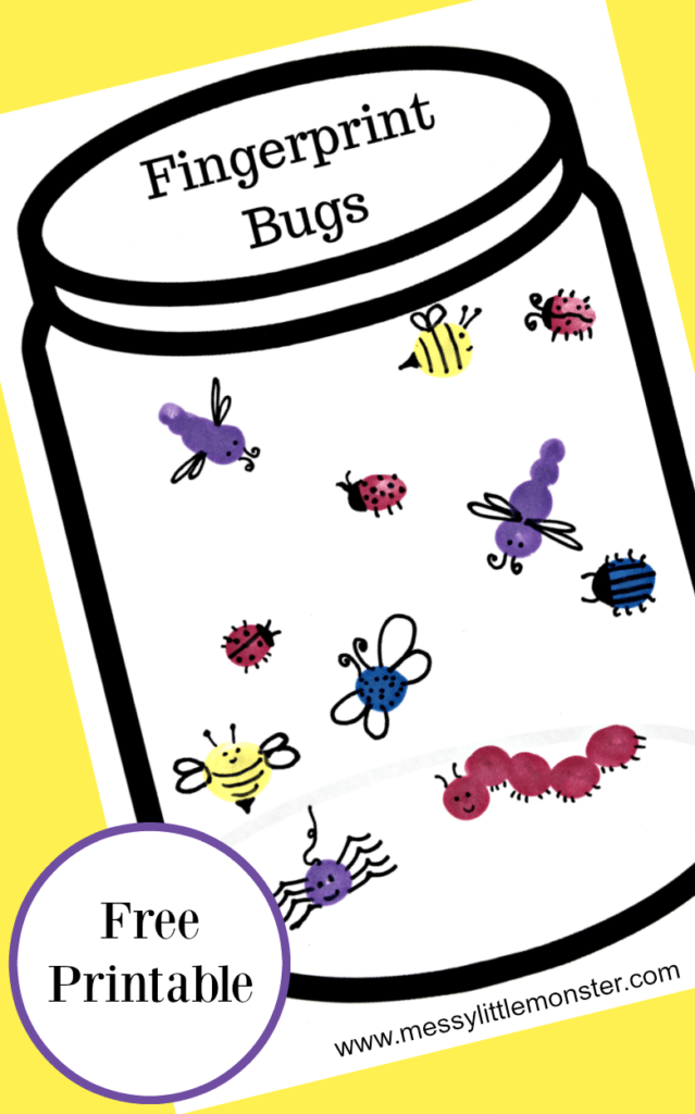 Fingerprint Bug Jar Printable