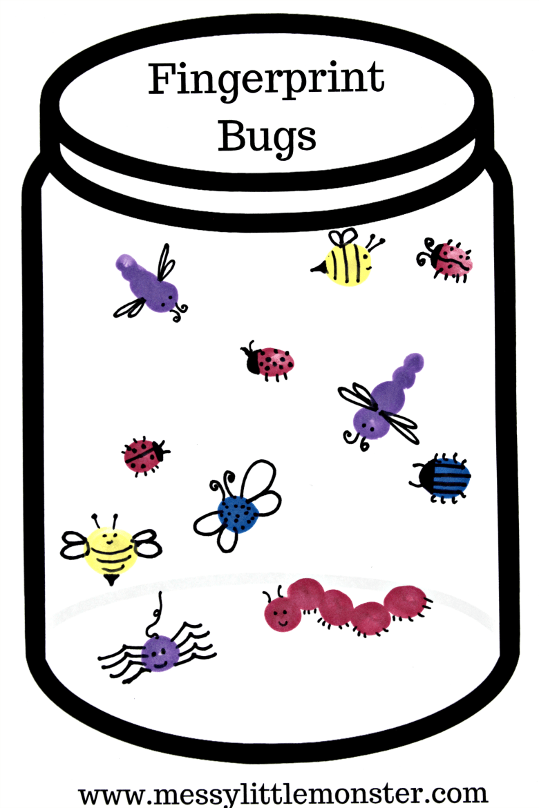 Fingerprint Bug Jar Printable - Free Printable Templates