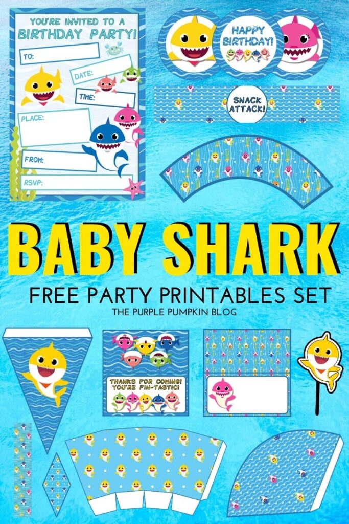 Free Baby Shark Party Printables 